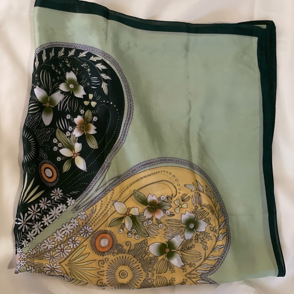 Silk print scarf